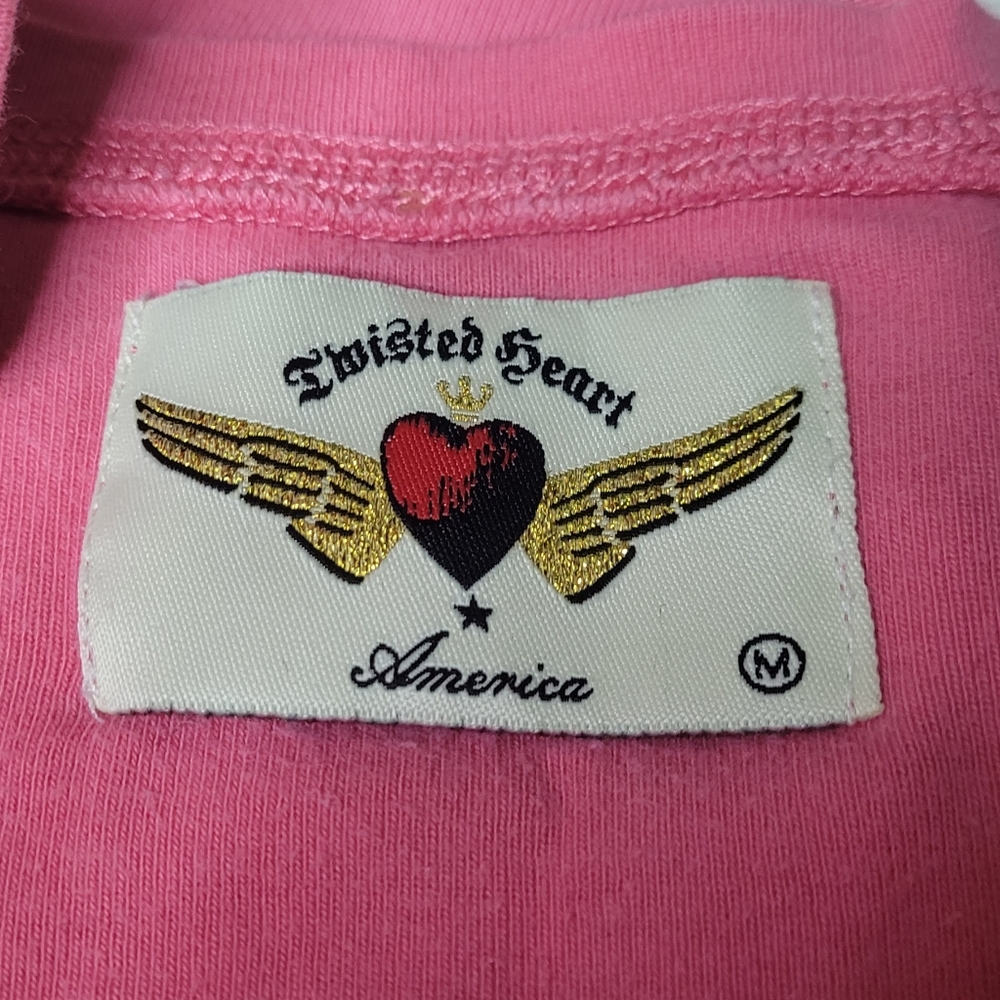 Medium, Twisted heart America, pink